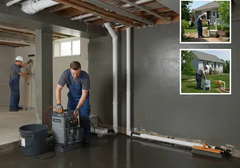 Basement Waterproofing and Flood Prevention process in Lely Resort, FL